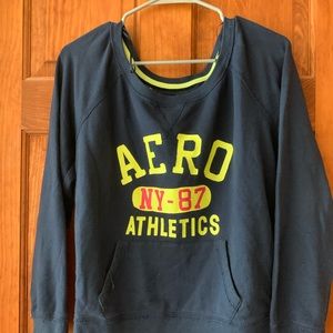 Blue, Neon Green, Aero Crew Neck